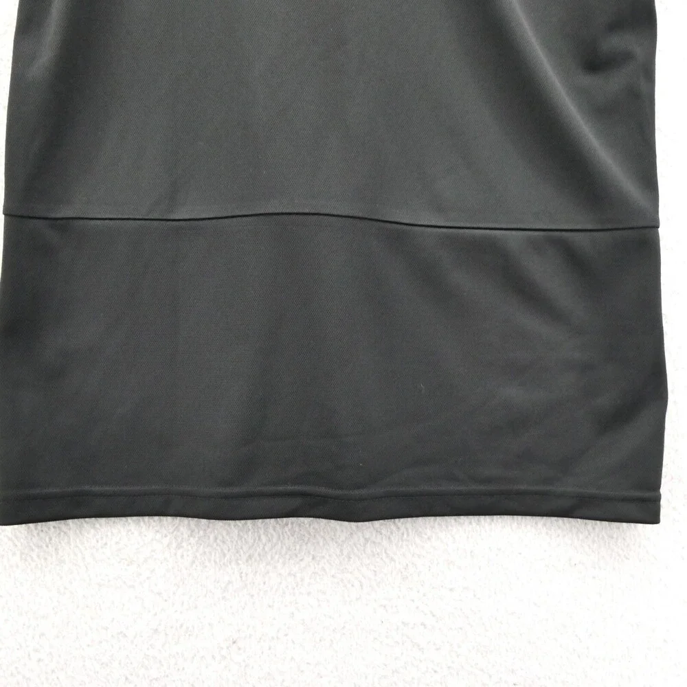 Adidas Golf Polo Shirt Mens Medium Black Knit Short Sleeve Collared Athletic New
